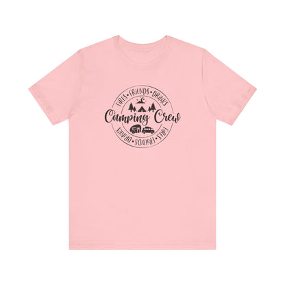 Women's Camping Crew- Fires, Friends and Drinks T-Shirt