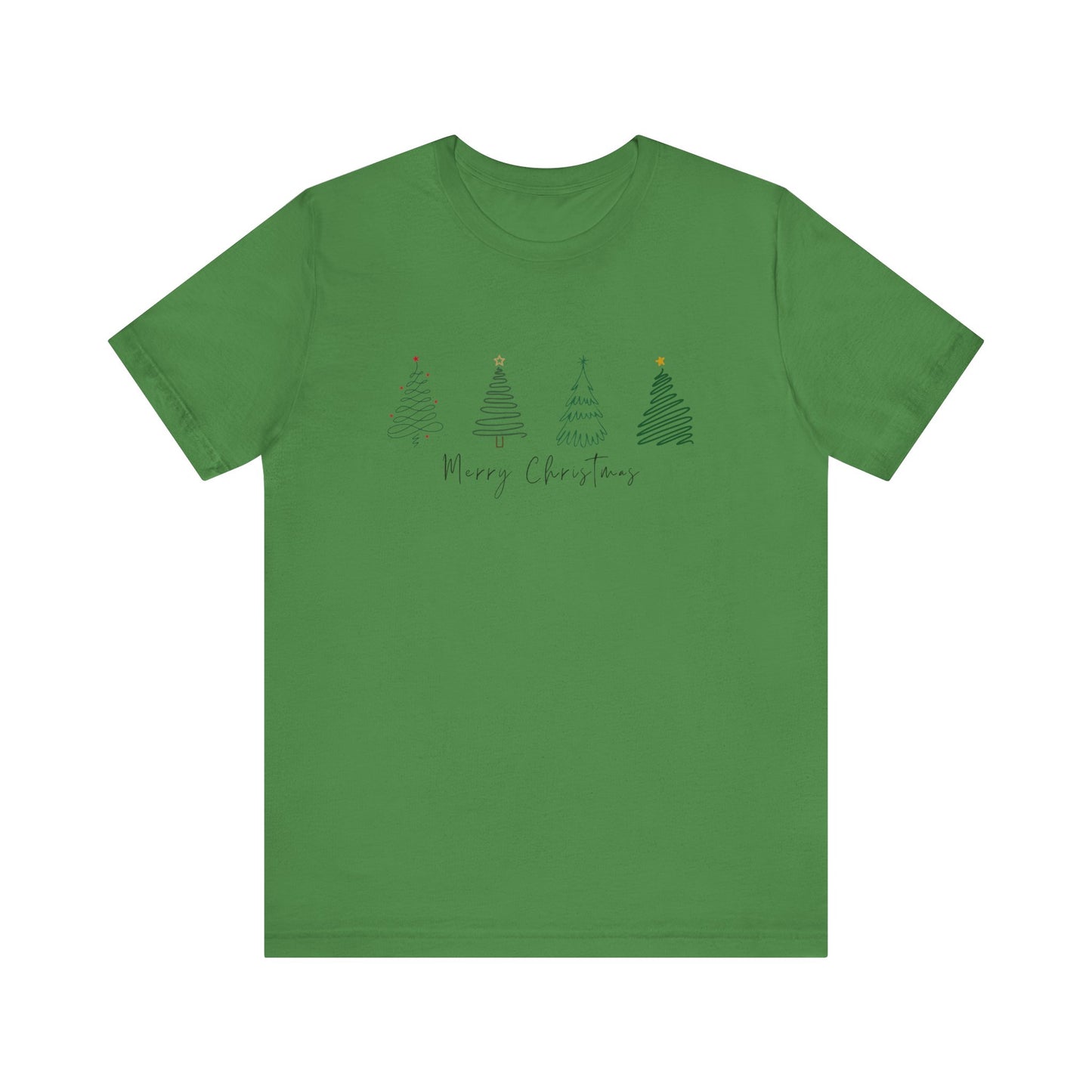 Merry Christmas Minimalist Trees T-Shirt-Light Colors