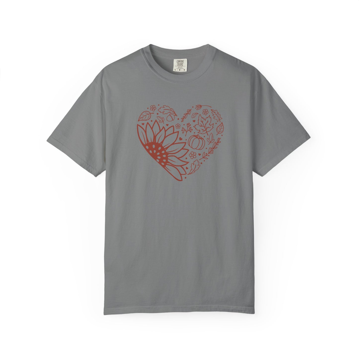 Autumn Heart Sunflower T-Shirt