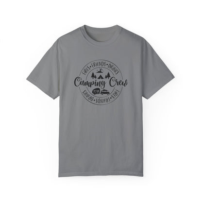 Men's Camping Crew- Fires, Friends and Drinks T-Shirt