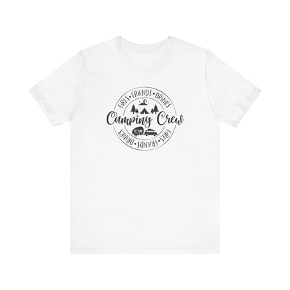 Women's Camping Crew- Fires, Friends and Drinks T-Shirt