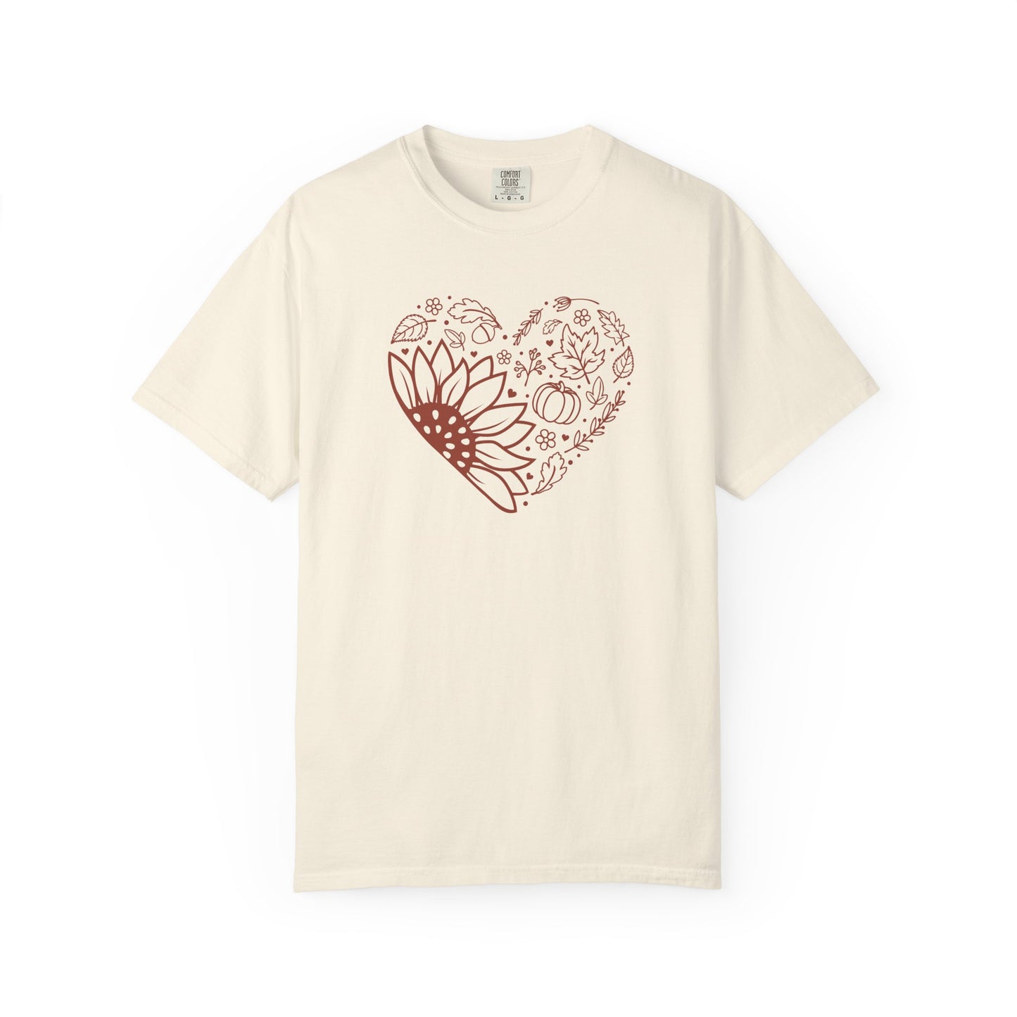 Autumn Heart Sunflower T-Shirt