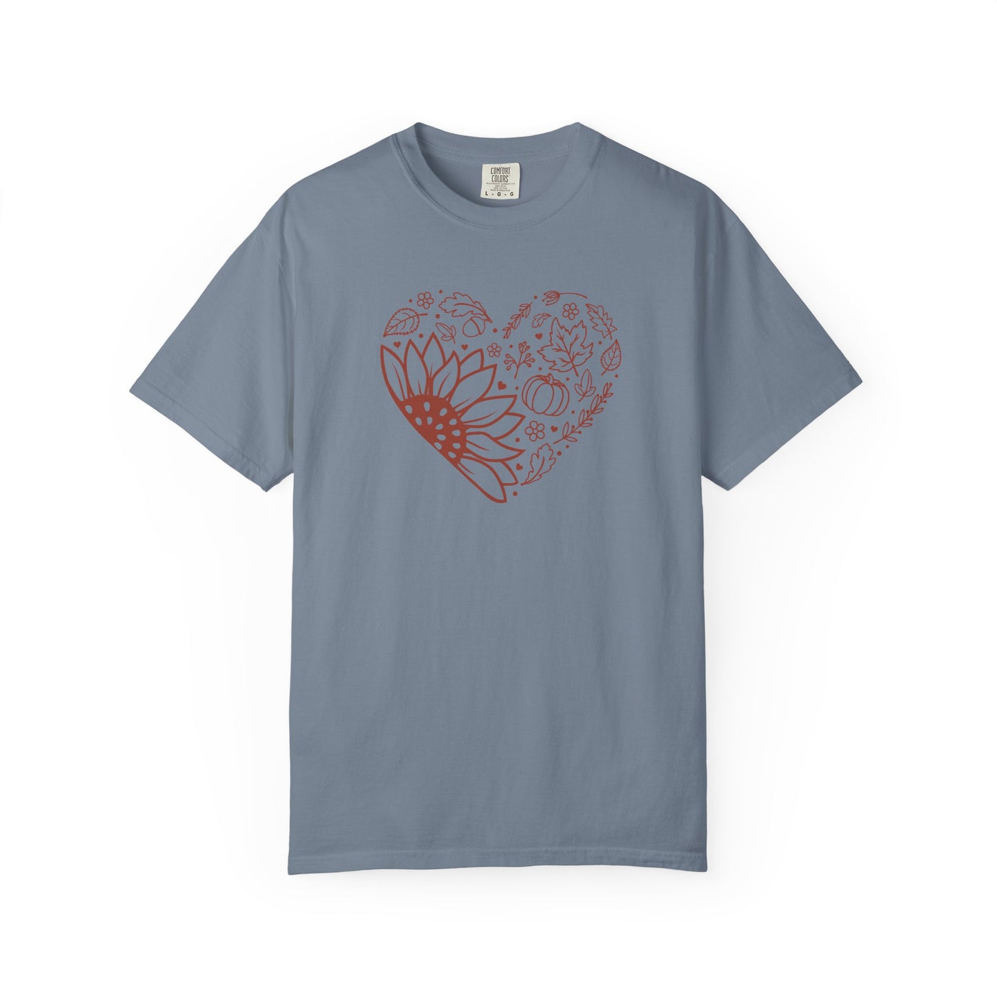Autumn Heart Sunflower T-Shirt