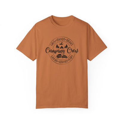 Men's Camping Crew- Fires, Friends and Drinks T-Shirt